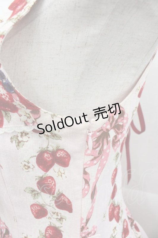 画像4: BABY,THE STARS SHINE BRIGHT / Strawberry’s Heart Drops柄ジャンパースカートI  ピンク I-25-10-15-046-BA-OP-SA-ZI (4)