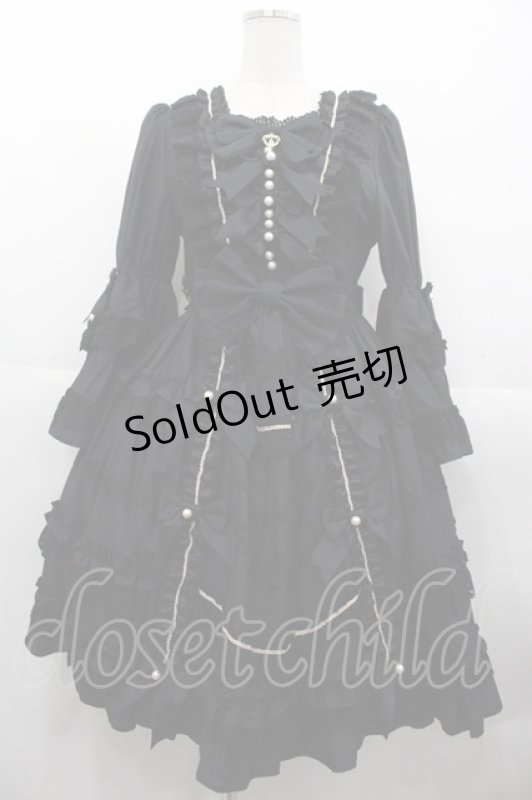 画像1: BABY,THE STARS SHINE BRIGHT / Elegant Rococoワンピース  黒 I-25-10-15-047-BA-OP-SA-ZI (1)
