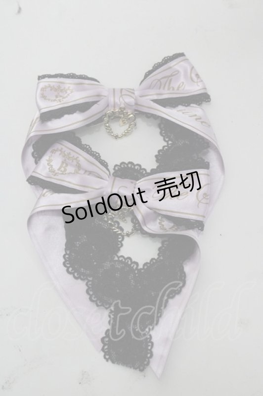 画像3: BABY,THE STARS SHINE BRIGHT / Sweet Best Wishesジャンパースカート＆リボンクリップセット  黒Ｘラベンダー I-25-10-15-048-BA-OP-SA-ZI (3)