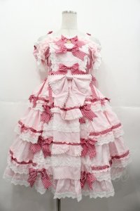 BABY,THE STARS SHINE BRIGHT / Flancesca Ribbonジャンパースカート  ピンク I-25-10-15-049-BA-JA-SA-ZI