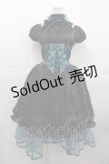 ALICE and the PIRATES / Crown jellyfishワンピースドレス  黒 I-25-10-15-051-PA-OP-SA-ZI