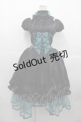 ALICE and the PIRATES / Crown jellyfishワンピースドレス  黒 I-25-10-15-051-PA-OP-SA-ZI