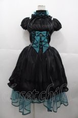 画像1: ALICE and the PIRATES / Crown jellyfishワンピースドレス  黒 I-25-10-15-051-PA-OP-SA-ZI (1)