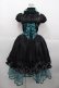 画像1: ALICE and the PIRATES / Crown jellyfishワンピースドレス  黒 I-25-10-15-051-PA-OP-SA-ZI (1)
