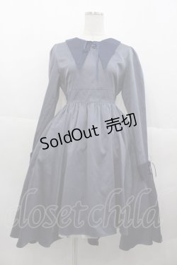 画像1: ALICE and the PIRATES / 蜘蛛の巣おばけプリントワンピース  グレー I-25-10-15-052-PA-OP-SA-ZI