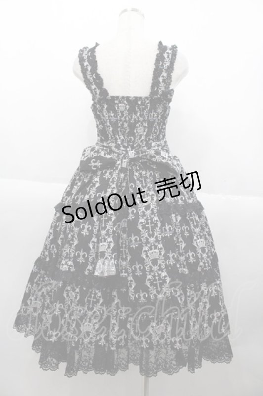 画像2: metamorphose / クラウンクロスティアードジャンパースカート 1 黒 I-25-10-15-054-ME-OP-SA-ZI (2)