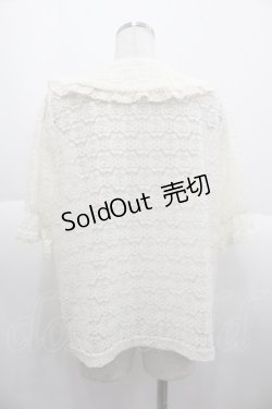 画像2: m petit by misako / AOKレースブラウス L 白 I-25-10-15-007-LO-BL-SA-ZI