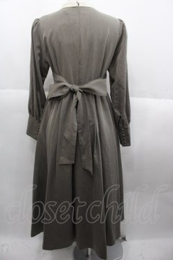 画像2: Maison de FLEUR Petite Robe canone / カノンレトロワンピース M ブラウン I-25-10-15-069-EL-OP-SA-ZI