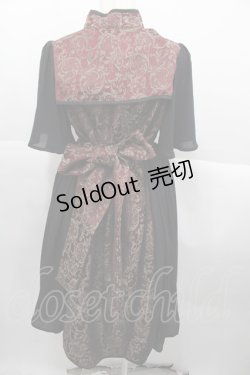 画像2: axes femme Kawaii / メイリンワンピース  ボルドーＸ黒 I-25-10-15-071-AX-OP-SA-ZI