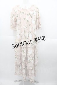 PINK HOUSE / ホワイトローズプリントワンピース  ピンク I-25-10-15-076-LO-OP-SA-ZI