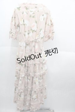 画像2: PINK HOUSE / ホワイトローズプリントワンピース  ピンク I-25-10-15-076-LO-OP-SA-ZI