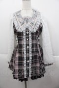 NOEMIE / レース襟チェックセットアップ  ピンク I-25-10-15-080-LO-OP-SA-ZI