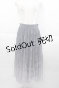 axes femme / グラデレースサーキュラースカート  グレー I-25-10-15-086-AX-SK-SA-ZI