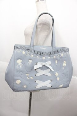 画像1: axes femme POETIQUE / アクアリウム刺繍トートバッグ  サックス I-25-10-15-096-AX-BG-SA-ZI