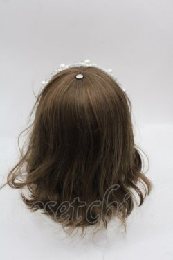 画像2: LOLITAその他(お買取対象外) / ビジュー&パールカチューシャ  シルバーＸ白 I-25-10-15-098-LO-AC-SA-ZI