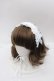 画像1: Nile Perch / ヘッドドレス  ホワイト×サックス I-25-10-15-101-LO-ZA-SA-ZI (1)