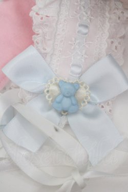 画像3: Nile Perch / ヘッドドレス  ホワイト×サックス I-25-10-15-101-LO-ZA-SA-ZI