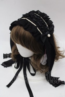 画像1: BABY,THE STARS SHINE BRIGHT / Elegant Rococoヘッドドレス  黒 I-25-10-15-103-BA-AC-SA-ZI