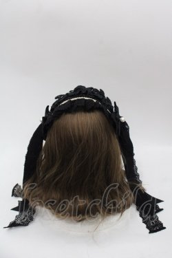 画像2: BABY,THE STARS SHINE BRIGHT / Elegant Rococoヘッドドレス  黒 I-25-10-15-103-BA-AC-SA-ZI
