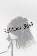 metamorphose / ローズリボン円形ヘッドドレス  黒 I-25-10-15-104-ME-AC-SA-ZI