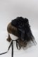 画像1: metamorphose / ローズリボン円形ヘッドドレス  黒 I-25-10-15-104-ME-AC-SA-ZI (1)