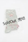 PINK HOUSE / 野ばらとチェリー柄ソックス  ハッカ I-25-10-15-116-LO-ZA-SA-ZI