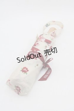 画像1: PINK HOUSE / 折り畳み傘  アイボリーＸ赤 I-25-10-15-119-LO-ZA-SA-ZI