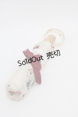 画像2: PINK HOUSE / 折り畳み傘  アイボリーＸ赤 I-25-10-15-119-LO-ZA-SA-ZI
