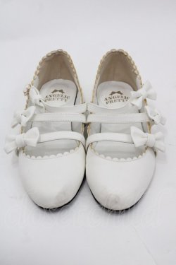 画像2: Angelic Pretty / お散歩リボンシューズ S 白 I-25-10-15-123-AP-SH-SA-ZI