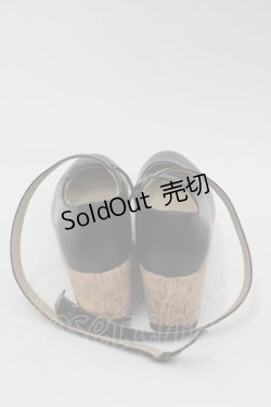 画像3: an another angelus / クロスストラップ厚底パンプス M 黒 I-25-10-15-124-CA-ZA-SA-ZI