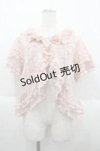 PINK HOUSE / レース使いボレロ風ブラウス  ピンク I-25-10-15-016-LO-BL-SA-ZI