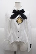 ALICE and the PIRATES / 蜘蛛の巣ブラウス  白Ｘ黒 I-25-10-15-003-PA-BL-SA-ZI