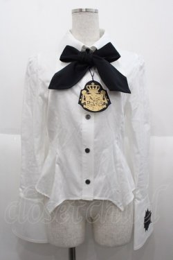 画像1: ALICE and the PIRATES / 蜘蛛の巣ブラウス  白Ｘ黒 I-25-10-15-003-PA-BL-SA-ZI