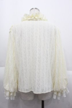 画像2: Miss Egg / ハイネックレースニットカーディガン  アイボリー I-25-10-15-021-LO-TO-SA-ZI