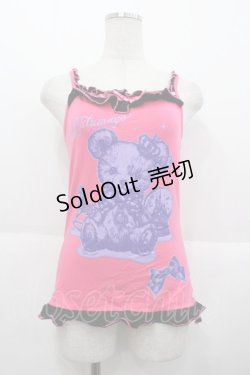 画像1: PUTUMAYO / くまさんキャミ  ピンク I-25-10-15-023-PT-TO-SA-ZI