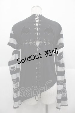 画像2: GOTHPUNKその他(買取対象外) / カスタムデザインカットソー  黒ｘ白 I-25-10-15-025-PU-TO-SA-ZI