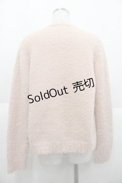 画像2: PINK HOUSE / ホワイトローズモチーフニットカーディガン  ピンク I-25-10-15-026-LO-TO-SA-ZI