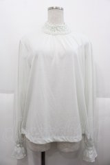 PINK HOUSE / シャーリングフリル使いカットソー  白 I-25-10-15-027-LO-TO-SA-ZI