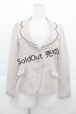 画像1: F i.n.t / テーラードジャケット  ベージュ I-25-10-15-030-CA-JA-SA-ZI