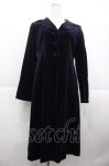 画像1: Jane Marple / 別珍フードロングコート  ネイビー I-25-10-15-032-JM-CO-SA-ZI (1)