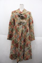 Jane Marple / ゴブランブーケ柄コート  ブラウン I-25-10-15-033-JM-CO-SA-ZI