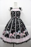 画像1: Angelic Pretty / Sugary Carnivalジャンパースカート  黒 I-25-10-15-039-AP-OP-SA-ZI (1)