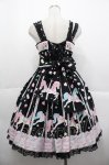画像2: Angelic Pretty / Sugary Carnivalジャンパースカート  黒 I-25-10-15-039-AP-OP-SA-ZI (2)