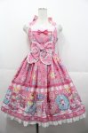 画像1: Angelic Pretty / Toy's Donut Dinerジャンパースカート  ピンク I-25-10-15-041-AP-OP-SA-ZI (1)