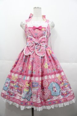 画像1: Angelic Pretty / Toy's Donut Dinerジャンパースカート  ピンク I-25-10-15-041-AP-OP-SA-ZI