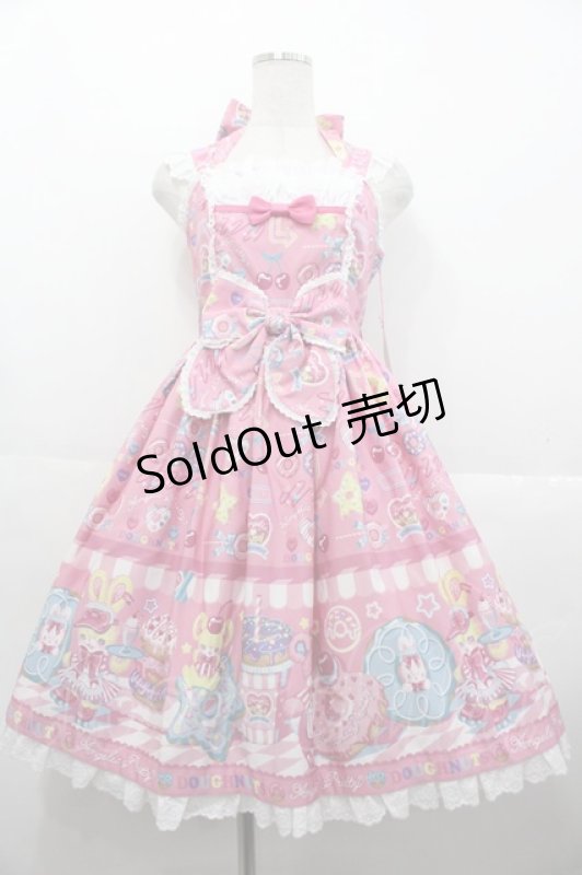 画像1: Angelic Pretty / Toy's Donut Dinerジャンパースカート  ピンク I-25-10-15-041-AP-OP-SA-ZI (1)