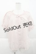 PINK HOUSE / ローンパフスリーブブラウス  ピンク I-25-10-18-042-LO-BL-SA-ZT212