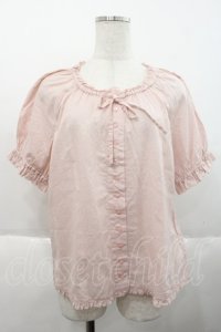 PINK HOUSE / ローンパフスリーブブラウス  ピンク I-25-10-18-042-LO-BL-SA-ZI