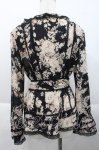 画像2: INGEBORG / ローズ柄ブラウス  黒 I-25-10-18-043-LO-BL-SA-ZI (2)