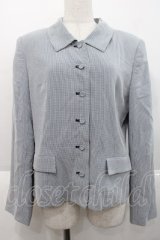 INGEBORG / 千鳥チェックジャケット M 紺Ｘ白 I-25-10-18-044-LO-JA-SA-ZI